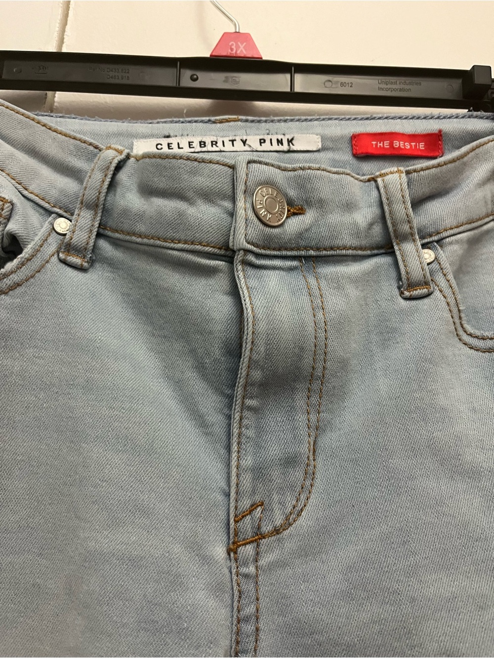 Celebrity Pink Light Wash Straight Leg Jeans - Picture 4 of 4